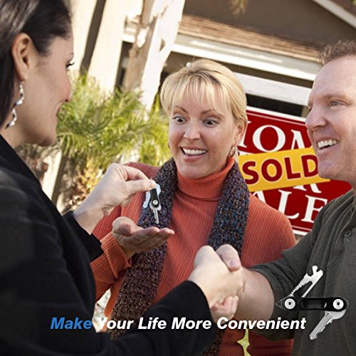 Carbon Keyorganizer, Mture Schlüssel Organizer, Edelstahl Schlüsselhalter bis 12 Schlüssel (Mit 2 LED ) - 6