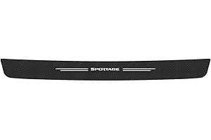EVER TA Car Rear Bumper Protector Strip for K-IA GT GTline Sportage, Carbon Fiber Bumper Guards Rear Trunk Sill Plate Scuff Anti-Scratch Cover Decorative Sticker