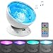 Produktbild Ghope Bedside lamp Music Player Christmas Gifts Night Light Ocean Projector Ceiling Light Mini Ocean Waves Sea Remote Control Romantic Decor For Bedroom Living Room Children's Birthday Gift, Weiß