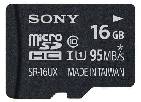 Sony 16GB Micro SD SDHC microSDHC Memory Card 95MB/S UHS-I Class 10 16 GB Speicherkarte mit Adapter