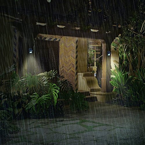 ZEEFO 16 LED Solarleuchte Garten , wetterfeste solarbetriebene LED Lampe mit Bewegungssensor Wandleuchte solarlampe Mehr Sicherheit für Innenhöfe, Balkone, Terrassen, Garagen, Einfahrt & Treppen usw. (schwarz -1 Stück) - 7