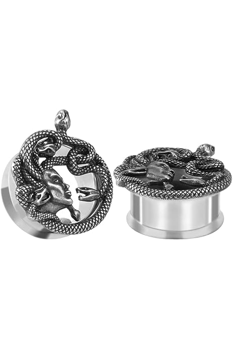 Taffstyle Ohr Plug Flesh Tunnel – Kunststoff, Double Flared, In Verschiedenen Größen & Farben, 10 Mm Länge