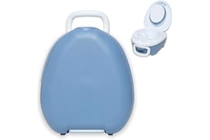 My Carry Potty - Pot de Voyage Bleu Pastel, Meilleur Siège de Toilette Portable pour les Tout-Petits et les Enfants à Emporter Partout