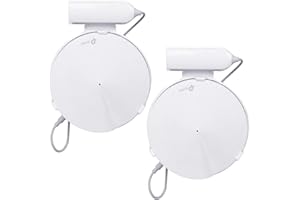 Huafly BECEMURU uchwyt ścienny do stojaka, uchwyt WiFi z systemem doskonałe zarządzanie kablami do TP-Link Deco M9 Plus WiFi (2 sztuki)