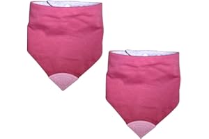Cheeky Chompers All Needs Bandana Bibs With Oral Sensory Chew | 4+ years | Oral, Motor, Anxiety Needs| Safe & Hygienic | Adult Neckerchew (Large, Pink, 2-Pack)