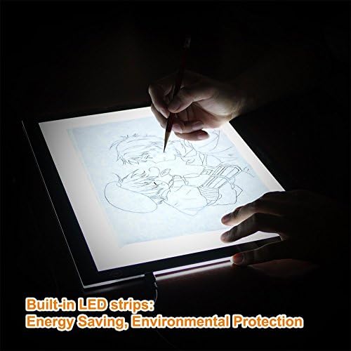 Tracing Light Box, MIRX Led Light Pad A4 with Adjustable Brightness Ultra-Slim Artist Tattoo Drawing Drafting Graphics Led Sketch LightPad