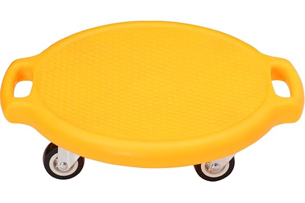 Balansbräda i plast, med handtag och viskande hjul, barnsportutrustning inomhus utomhus, främjar balans och motorik, rullbräd
