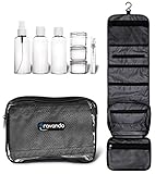 TRAVANDO ® Kulturbeutel zum Aufhängen 'FLEXI' + 7...