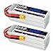 Price comparison product image HRB 2 Packs 6S 6000mAh 22.2V RC LiPo Battery 50C-100C with XT60 Connector for RC Truck Buggy Align 7.2 700L Yak 54 T-REX Mikado LOGO