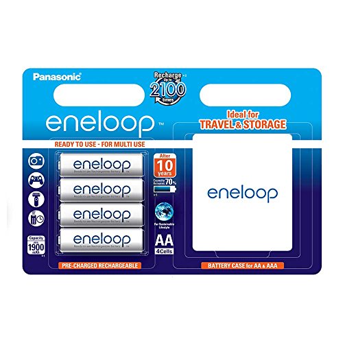Barato Panasonic Eneloop SY3052654 - Pack 4 pilas recargables (AA , con estuche) Especial