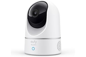 Solo IndoorCam E220 (P24) eufy Security, kamera 2K obrót i pochylenie, kamera bezpieczeństwa domowego, wewnętrzna kamera Wi-Fi na wtyczkę, AI człowieka i zwierzęcia, asystentem głosowym