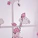 1m * 2m Curtains Pink Cute Bear Pattern Offset Blind Printed Glass Yarn for Girls & Boys Bedroom