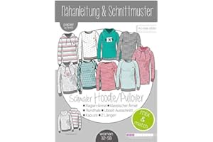 STOFFE WERNING Schnittmuster kibadoo Damen Mix&Match schmale Sweater/Hoodie Papierschnittmuster