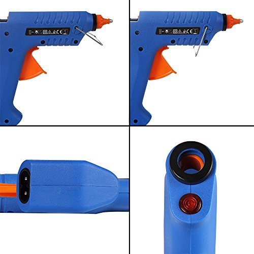 Heißklebepistole kabellos 500W ✔ Set mit Koffer Düsen ✔ inkl. 6 Klebepatronen & Ladestation ✔ 2 extra Düsen und Extrazubehör ✔ Klebepistole Heißkleber Pistole Heißklebegerät - 5