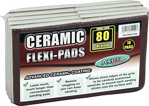 Axus Decor AXU/ABCF10M 80-Grit Ceramic Flexi-Pad (Pack of 10)
