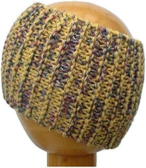 Dreadz Chunky Knitted Head Band (Mustard Multi)