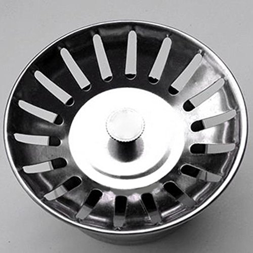 Nikgic Edelstahl Küche Spüle Filter Kitchen Sink Spüle Sieb Stahl Kitchen Sink-Sieb Stopfen für Küchenspülen - 6
