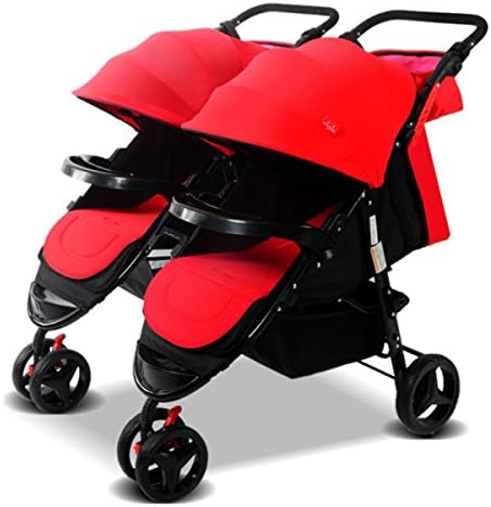 RUYI Twin Baby Stroller - Double Foldable Safety Stroller,H