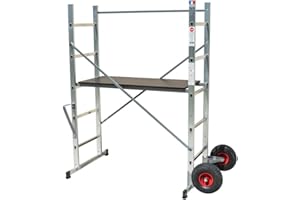 Echafaudage roulant de jardin tout terrain 0,9m/2,9m en aluminium Hailo HobbyStep H3 Jardin