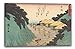 Produktbild Printed Paintings Leinwand (60x40cm): Utagawa Hiroshige - Nissaka; Sayo No Naka Yama, Pass in Den