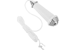 XWYDZ Ceramic Bathroom Light Pull Cord, Light Pull Handle Pull Cord Handle, Bathroom Light Pull Light Pull Cord Handle with 100cm Light Pull Cord Extension for Bathroom Toilet Light Ceiling Light Fan Switch