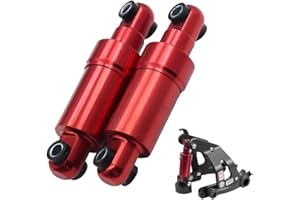 ZYWUOY Amortisseur - Roues arrière hydrauliques pour scooter électrique - Trou d'amortisseur de 8 mm pour KUGOO M4 Pro (rouge)