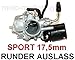 Produktbild SPORT VERGASER 17,5mm E-CHOKE für PEGASUS ZEG 2-TAKT SKY 1 I 2 II EXPRESS 50