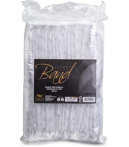 Hemoton 100 Fascia Per Capelli Monouso In Tessuto Non Tessuto – Bianche, Igieniche Per Saloni E Trattamenti Viso
