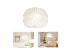 MEISHANG Klosz z papieru kreatywnego, papierowy abażur, nowoczesny abażur do lampy wiszącej, do salonu, sypialni