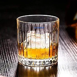Syanka Glass Whiskey Glasses Set of 2, Clear, 310 ml, Drinking Whisky Glass