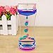 Price comparison product image Double Colors Oil Droplets Hourglass Liquid Floating Motion Bubbles Timer Desk Decors (Purple)