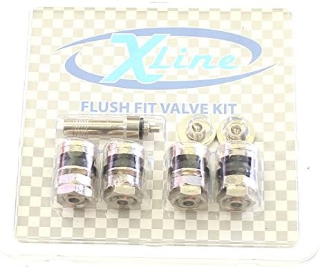 Premium Flush Fit Bolt-In Tyre Valves - Racing Karting Hidden Valves