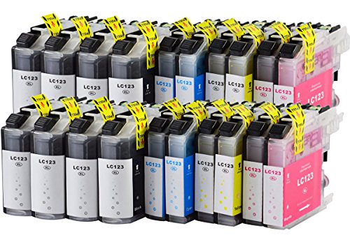 20 Druckerpatronen kompatibel für Brother LC-123 LC123 LC-127 LC-125 XL mit Chip - 2