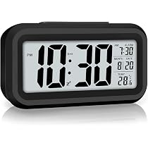 Buy MARCYBLACK Digital Alarm Clock with Automatic Sensor, Date and ...