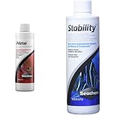 Seachem Prime Water Conditioner, 250ml &amp; Stability Water Treatment, 250ml