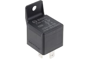 BOSCH AUTOMOTIVE Bosch 0332019150 Normalny Otwarty Przekaźnik 12 V 30 A z Uchwytem, 5 Zacisków, IP5K4, Temperatura Robocza Od -40 ° do 100 °C