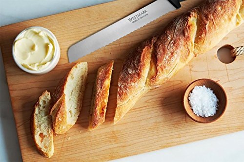 Westmark Brotmesser, Wellenschliff, Gesamtlänge: 30,3 cm, Rostfreier Edelstahl/Kunststoff, Domesticus, Silber/Schwarz, 13552270 - 3