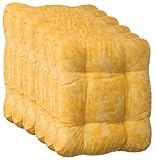 Brandsseller Kissen-Set Sitzkissen Dekokissen Stuhlkissen Zierkissen Stuhlauflage - 2er und 4er - Set (6er-Set, Gelb) Brandsseller Kissen-Set Sitzkissen Dekokissen Stuhlkissen Zierkissen Stuhlauflage - 2er und 4er - Set (6er-Set, Gelb)