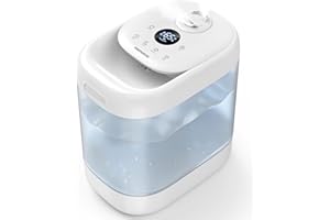 Luftbefeuchter für Schlafzimmer, Homvana 5L Cool Mist Humidifier Aroma Diffuser für Babyzimmer Kinderzimmer, 40H Laufzeit, Leiser Betrieb, Auto Diffuser, Air luftbefeuchter mit Nachtlicht