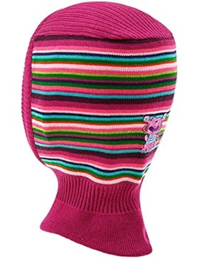Maximo Mädchenschlupfmütze Schlupfmütze Schalmütze Sturmhaube Schal Mütze Kleinkind gestreift für Kinder (MX-73571...