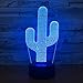 Produktbild Kaktus-Persönlichkeits-Acryl 3d bunte Nachtlicht-Kaktus-bunte Note
