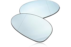 Anlseiod Spiegelglas für BMW 1er E81 E87 E88 E82 3er E46 E90 E91 E92 E93 Beheizbar Außenspiegel Asphärisch Ersatzspiegel Blau Seitenspiegel 51167145268 51167145267(Link Recht)
