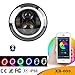 Produktbild NBZH 7-Zoll-LED-Scheinwerfer, Birne RGB Halo Angel Eye Bluetooth App Steuer-Jeep, Wrangler, Harley Motorrad(1Pcs)