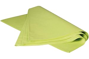 Clairefontaine 393619C - Une Rame De Papier De Soie Vert Pomme - 480 feuilles - Format : 50x75cm - 18g - Couleur : Vert Pomme - Emballage Cadeau, Décoration, Loisirs Créatifs, Emballage Fleurs, DIY