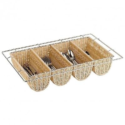 APS CB674 Distributeur de couverts en rotin