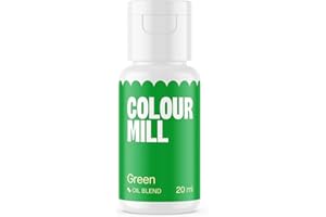 Colour Mill Oil Blend Food Colouring Green: Colorante Alimentare Liposolubile a Base di Olio - 20 ml