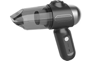 EBOSSOM Aspirateur Voiture Rechargeable 4 en 1,Portable Mini 12000 pa Aspirateur à Main Puissant sans Fil,pour Le Nettoyage soigné de Surfaces réduites: PC,Maison,Voiture,Bureau,canapé (Noir, 12KPa)