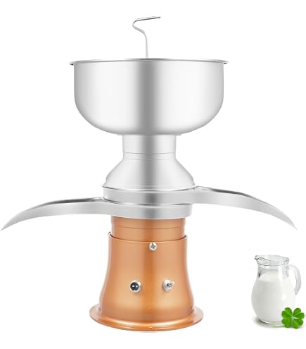 Centrifugeuse électrique Pour Lait - Séparateur Crème Et Lait écrémé 11000 Tr/min, Capacité 5L, Moteur Cuivre