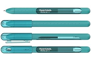 Newell Brands 4x Paper Mate InkJoy Capped Gel Ink Pens Assorted Colours 0.7mm Medium Point Nib Tip Adult Colouring Set (Teal)