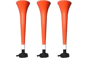 ‎FUN FAN LINE FUN FAN LINE - Pack x3 Plastic Vuvuzela Stadium/Non-Toxic Football Horn. Accessory for Football and Sports Parties. Very Loud Air Horn for Animation